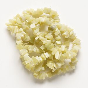 Peridot new "jade" 1pkg1, chip bead natural 32 inch small to large