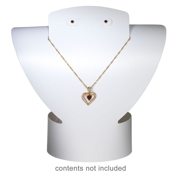 Display, foldable, necklace and earring, acrylic, smooth white, 8-3/4 x 8-1/2 x 3-1/2 inches assembled. Sold per pkg of 2. image number 3