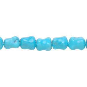 Magnesite 1pkg1, dog bone bead 15.5-16 inch 7x5mm-11x8mm