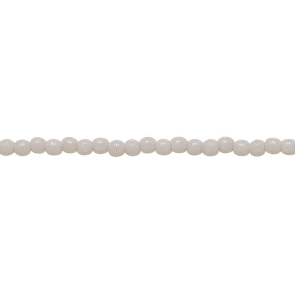 Bead, Czech pressed glass, opaque grey, 2mm round. Sold per 15-1/2" to 16" strand. image number 0