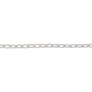 Chain 1pkg1 paperclip, 2.2mm, stainless steel 50 foot unfinished