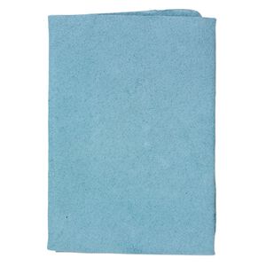 Scrap, leather (dyed), turquoise blue, 9-1/4 x 3-1/2 inch square. Sold individually.