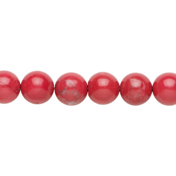Howlite 1pkg1, round bead 15.5-16 inch 8mm image number 0