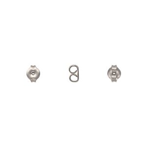 Earnut 1pkg10 titanium, 5x4mm round, 5 pair