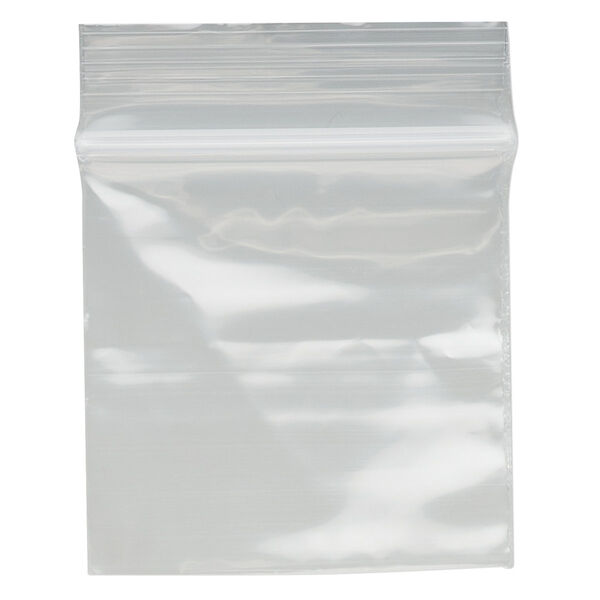Bag, Tite-Lip™, plastic, clear, 1-1/2 x 1-1/2 inch top zip. Sold per pkg of 1,000. image number 1