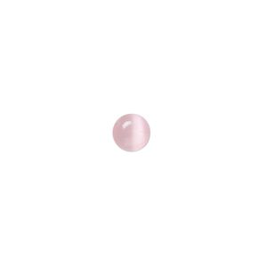 Cabochon, cat's eye glass (fiber optic glass), pink, 6mm calibrated round, quality grade. Sold per pkg of 10.
