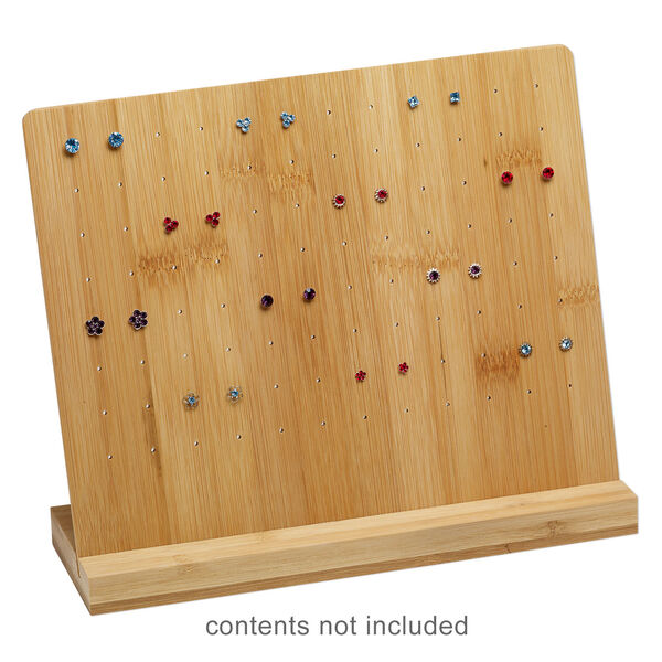 Display, earring, bamboo, 8-1/4 x 10-1/4 x 3-1/4 inches. Sold individually. image number 1