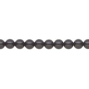 Pearl 500pk magic black, Preciosa Czech crystal 5mm round