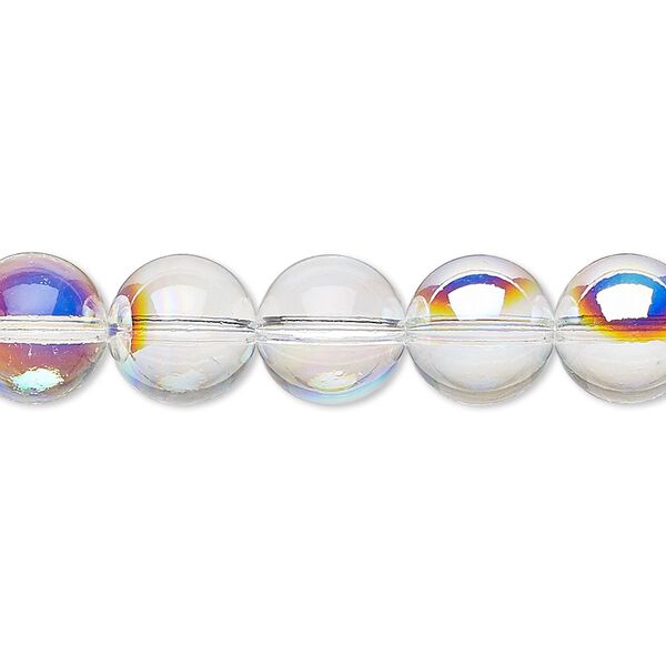Bead 72pk crystal AB, Crystal Passions® 10mm globe 5028/4 image number 0