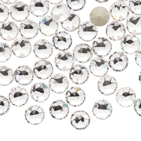 Round stone 288pk crystal clear foil back, Swarovski® 6.14-6.32mm light round SS29 1098 image number 0
