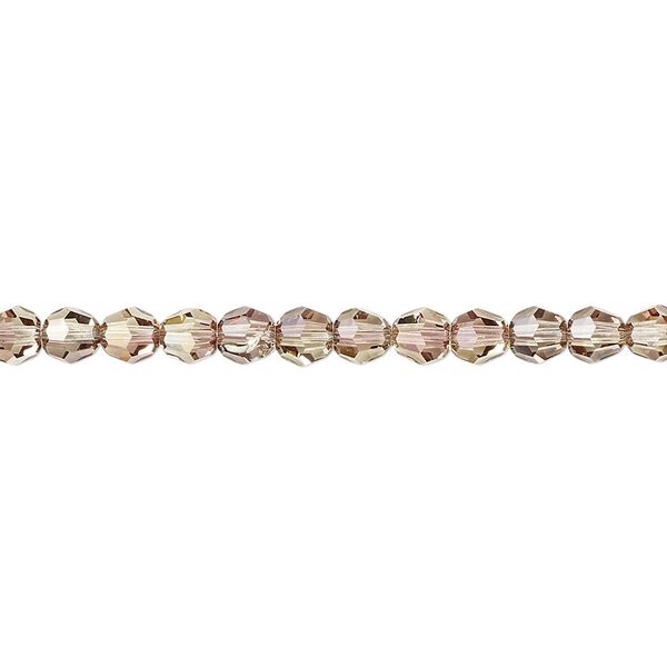 Bead 12pk jonquil antique pink, Crystal Passions® 4mm round 5000 image number 0