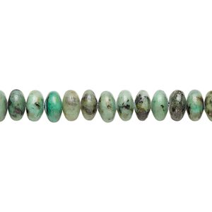 African "turquoise" 1pkg1, rondelle bead 15.5-16 inch 6x4mm
