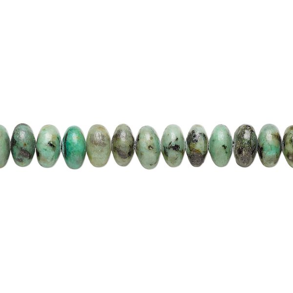 African "turquoise" 1pkg1, rondelle bead 15.5-16 inch 6x4mm image number 0