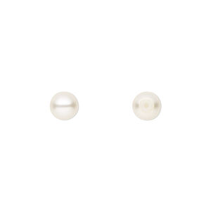Pearl 300pk light creamrose, Preciosa Czech crystal 6mm half-drilled round