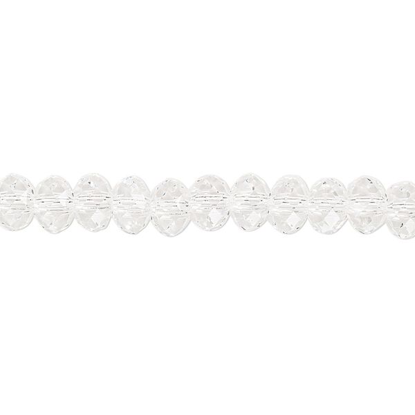 Bead 12pk crystal, Preciosa Bellatrix Czech crystal 6x4mm rondelle image number 0