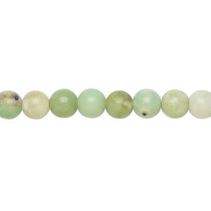 Chinese "chrysoprase" 1pkg1, round bead natural 15 inch 6mm
