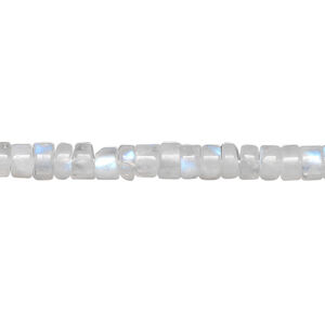 Rainbow moonstone 1pkg1, hand-cut heishi bead natural 15.5-16 inch 5x2mm-6x4mm