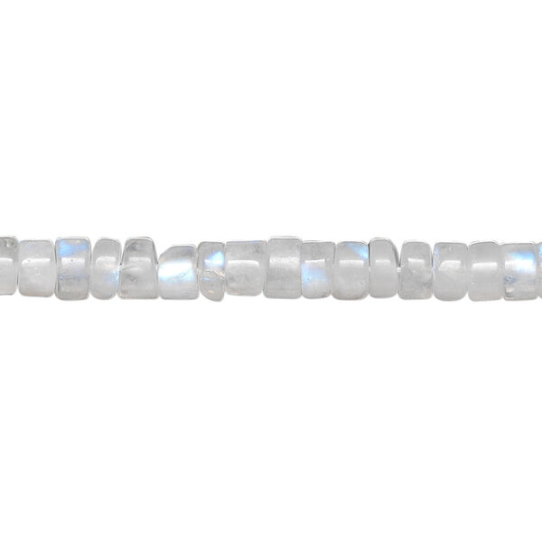 Rainbow moonstone 1pkg1, hand-cut heishi bead natural 15.5-16 inch 5x2mm-6x4mm image number 0
