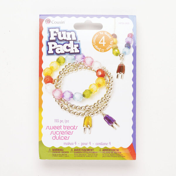 Acrylic / brass / steel 1pkg115, necklace / bracelet kit assortment popsicle mixed colors / silver-finished image number 0