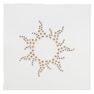 Iron-on transfer 1pk multicolored, Preciosa Czech crystal 70x69mm sun