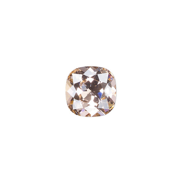 Fancy stone 144pk vintage rose foil back, Preciosa MAXIMA Czech crystal rhinestone 12mm cushion square image number 0
