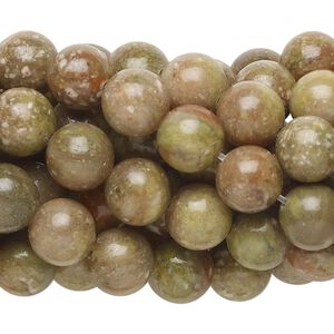 Autumn jasper 1pkg10, round bead natural 15.5-16 inch 8mm