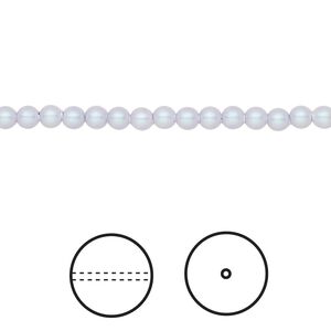 Pearl 1000pk iridescent dreamy blue, Swarovski® 3mm round 5810