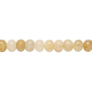 Golden "jade" 1pkg1, hand-cut rondelle bead natural 14 inch 5x4mm-6x5mm