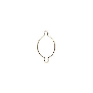 Link, Wrap-Tite®, 14Kt gold-filled, 10x8mm oval setting. Sold per pkg of 2.