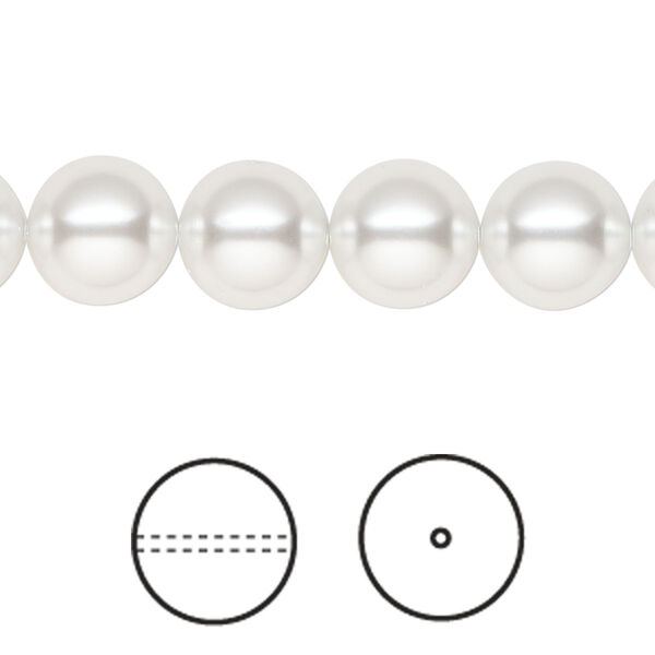 Pearl 100pk moonlight, Swarovski® 10mm round 5810 image number 0