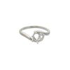 Ring, Sure-Set™, sterling silver, swirl band with 6mm 6-prong round setting, size 8. Sold individually. image number 0