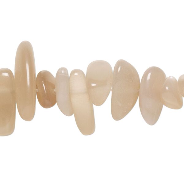 Peach moonstone 1pkg1, chip bead natural large image number 0
