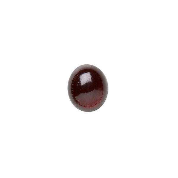 Cabochon, garnet (natural), 8x6mm hand-cut calibrated oval, B grade, Mohs hardness 7 to 7-1/2. Sold per pkg of 2. image number 0