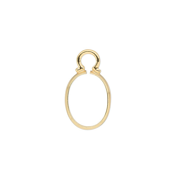 Drop, Cinch Mount, 14Kt gold-filled, 14x10mm oval setting. Sold individually. image number 0