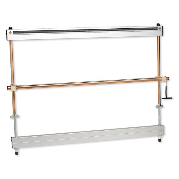 Loom, beading and tapestry, pkg/1, Mirrix Zeus, aluminum / steel / copper, 20.5 to 37 inches, makes a piece 61x35 inches. image number 0