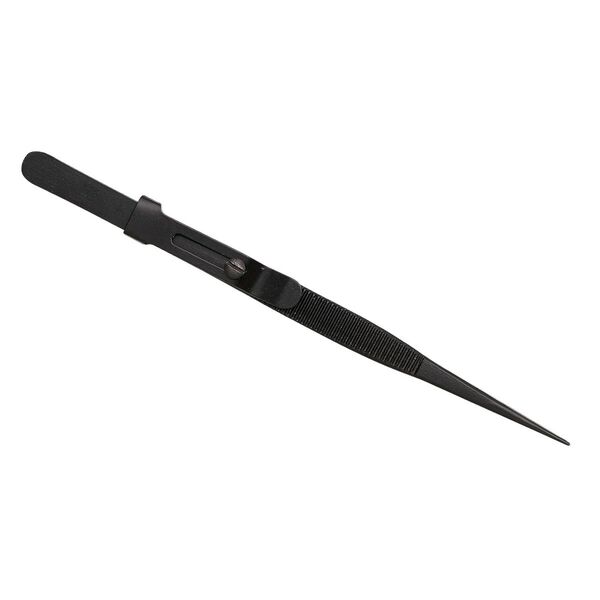 Tweezers, steel, 6-1/2 inches with lock. Sold individually. image number 0