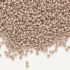 Seed bead, Preciosa Ornela Czech glass, 1pkg50g, 2.0-2.2mm rocaille, opaque matte terra dyed mocha chalkwhite (06415) image number 0
