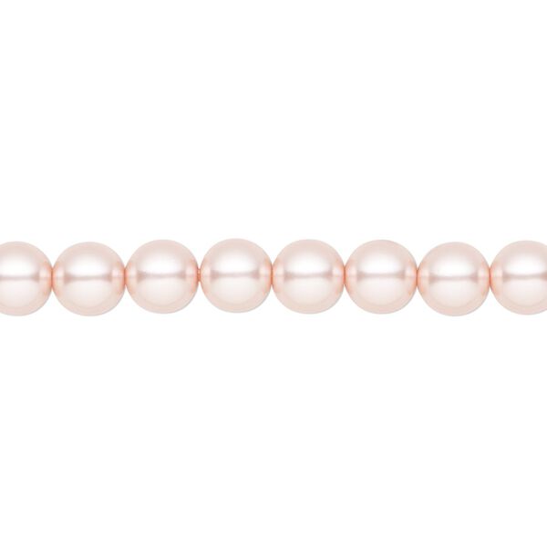 Pearl 25pk rosaline, Preciosa Czech crystal 6mm round image number 0