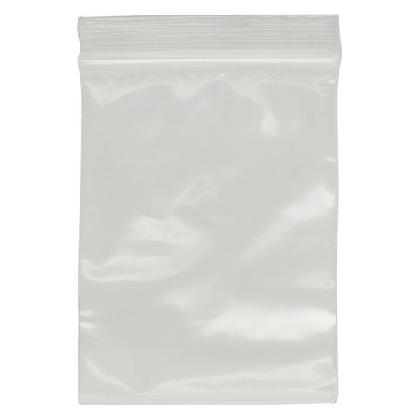 Bag, Tite-Lip™, plastic, clear, 3x4-inch top zip. Sold per pkg of 1,000. image number 1
