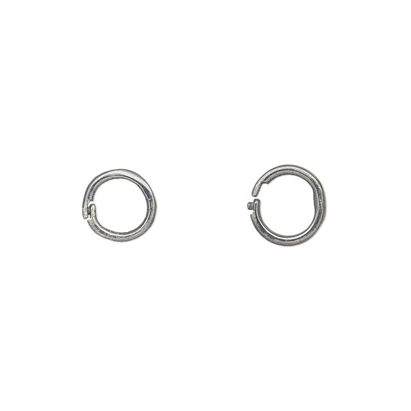 Loop Lock™, JBB Findings, gunmetal-plated brass, 8mm smooth round. Sold per pkg of 4. image number 0