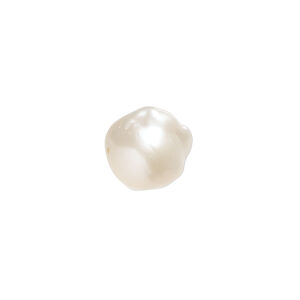 Pearl 1pkg1 freshwater, baroque, white 13x12mm-14x13mm cultured