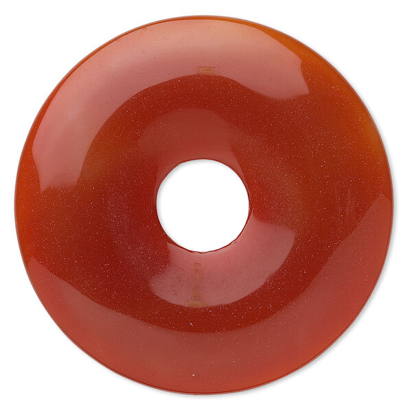 Red agate 1pkg1, donut focal B grade, 50mm image number 0