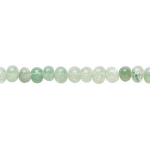 Bead, green aventurine (natural), shaded, 4-6mm hand-cut uneven round, C grade, Mohs hardness 7. Sold per 14-inch strand, approximately 95 beads.