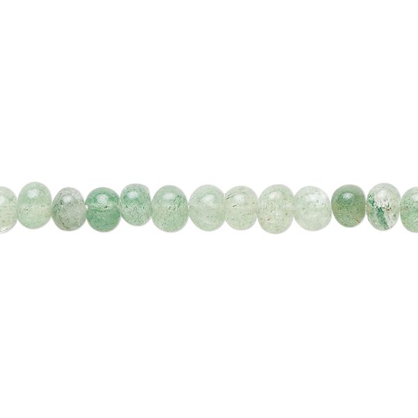 Bead, green aventurine (natural), shaded, 4-6mm hand-cut uneven round, C grade, Mohs hardness 7. Sold per 14-inch strand, approximately 95 beads. image number 0