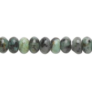 African "turquoise" 1pkg1, rondelle bead 15.5-16 inch 8x5mm