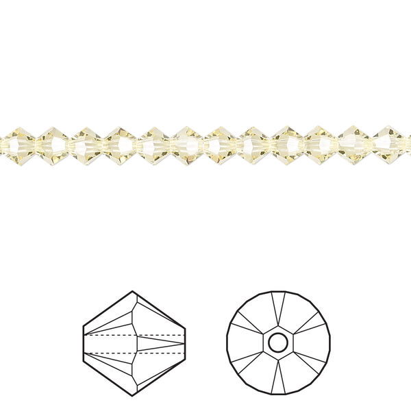 Bead 144pk jonquil, Crystal Passions® 4mm bicone 5328 image number 0