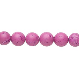 Magnesite 1pkg1, round bead 15.5-16 inch 8mm