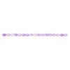 Mother-of-pearl shell 1pkg1, flat oval bead 15 inch purple 14x10mm image number 1