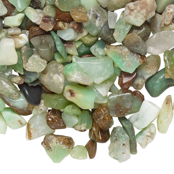 Inlay chip, chrysoprase (natural), mini undrilled chip, Mohs hardness 6-1/2 to 7. Sold per 1-ounce pkg. image number 0
