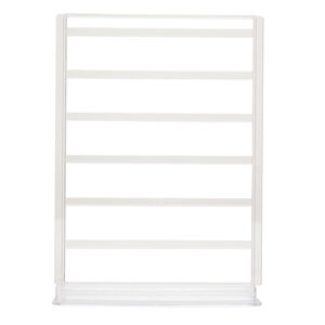 Display, earring and chain, acrylic, clear, 14-1/2 x 10-3/4 x 4-1/2 inches. Sold per pkg of 3.